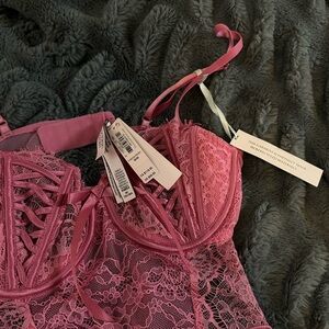Victoria's Secret Pink Lace babydoll dress